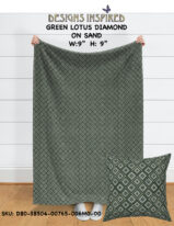 GREEN Diamonds on sand