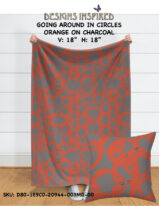 Going in circles ORANGE ON CHARCOAL