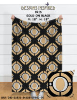 IRIS GOLD ON BLACK
