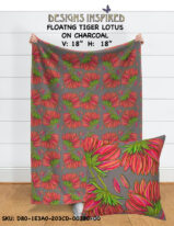 TIGER LOTUS ON CHARCOAL