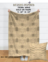 TRIBAL WAVE GOLD ON TAUPE copy